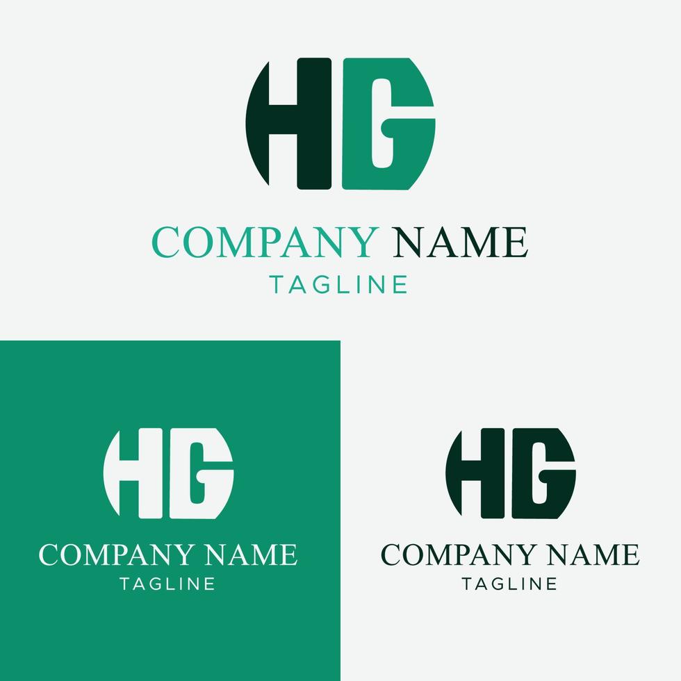 eenvoudig modern lettertype-logo met opvallende kleurencombinaties die gemakkelijk te zien zijn. vector