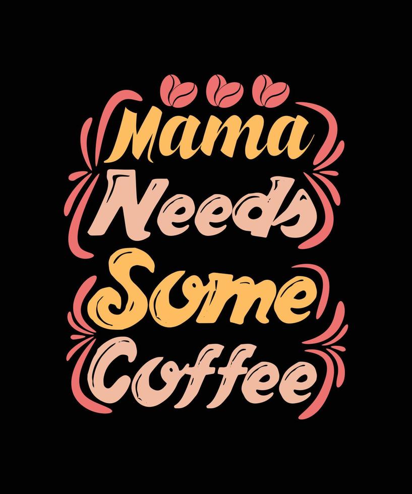 koffie typografie t-shirt ontwerp vector