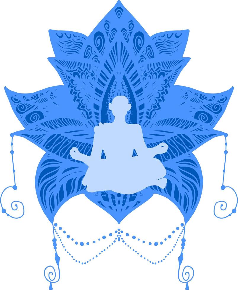 yoga, spirituele therapie illustratie vector