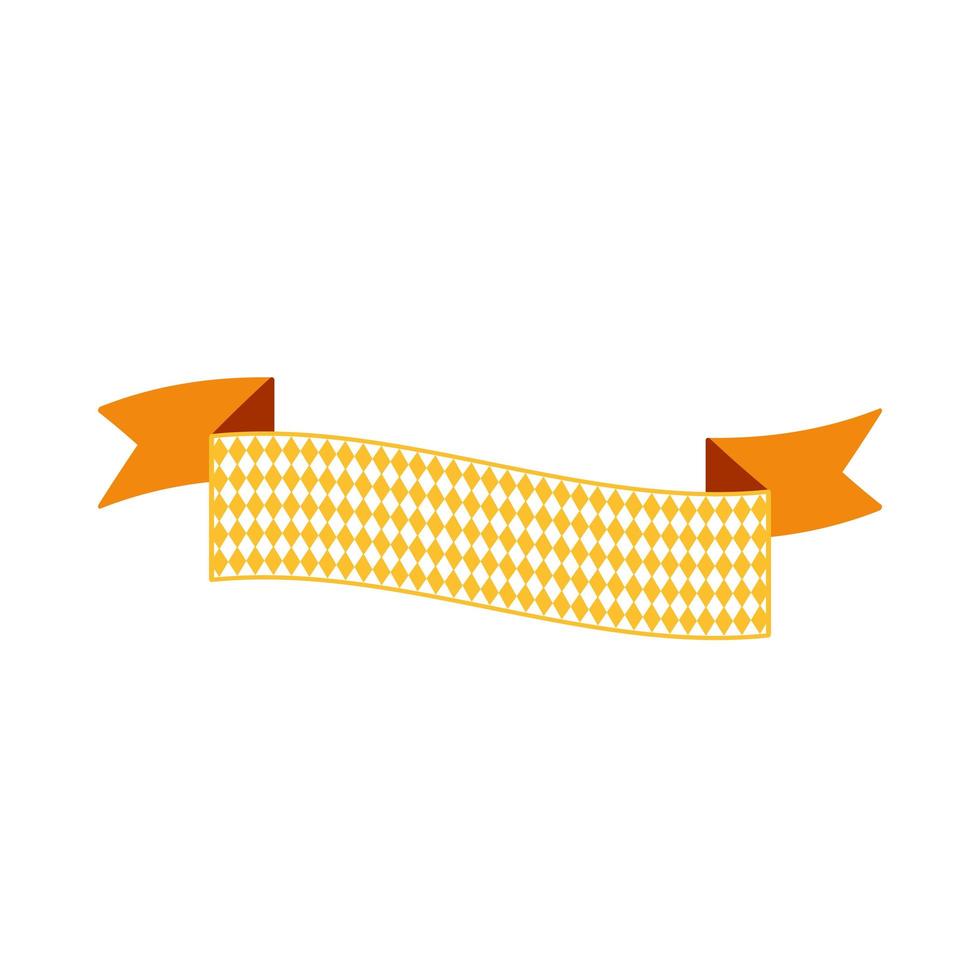 Oktoberfest eenvoudig lint voor banner en kop vector