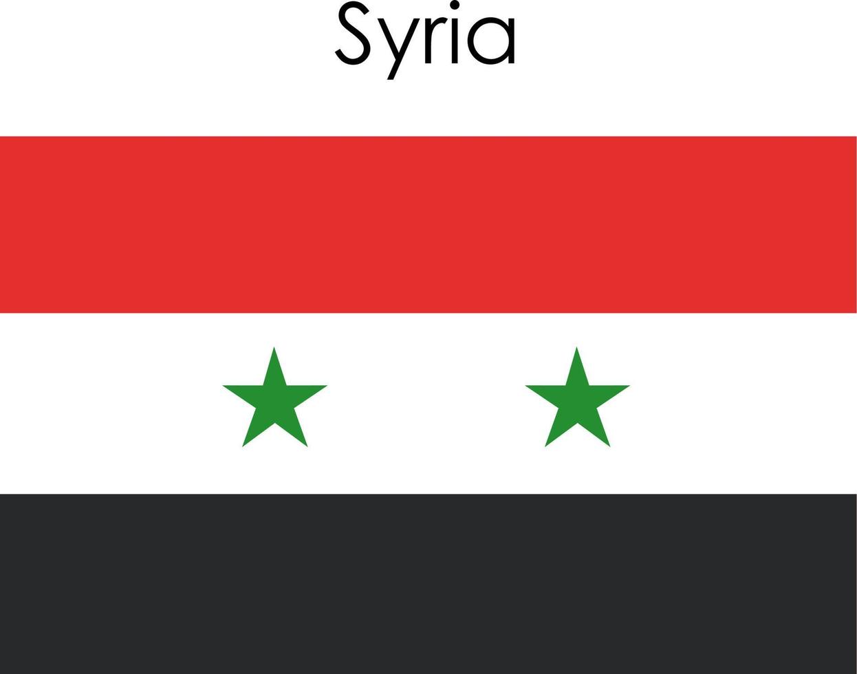 nationale vlag pictogram syrië vector