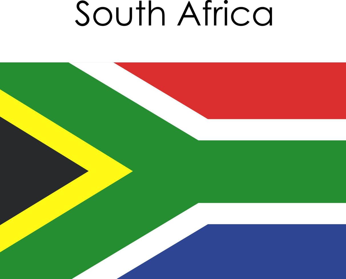 nationale vlag icoon zuid afrika vector