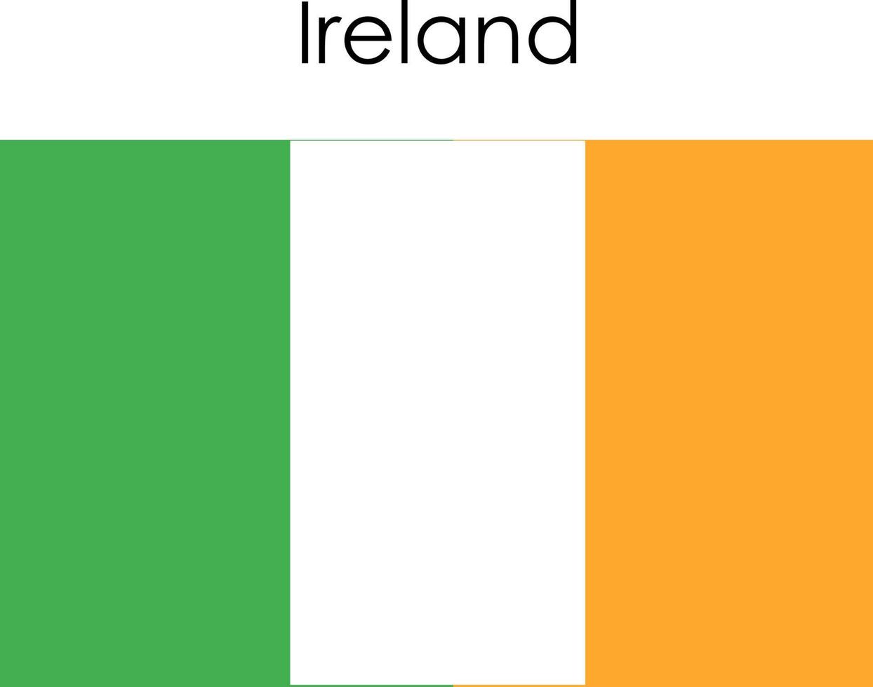 nationale vlag icoon ierland vector