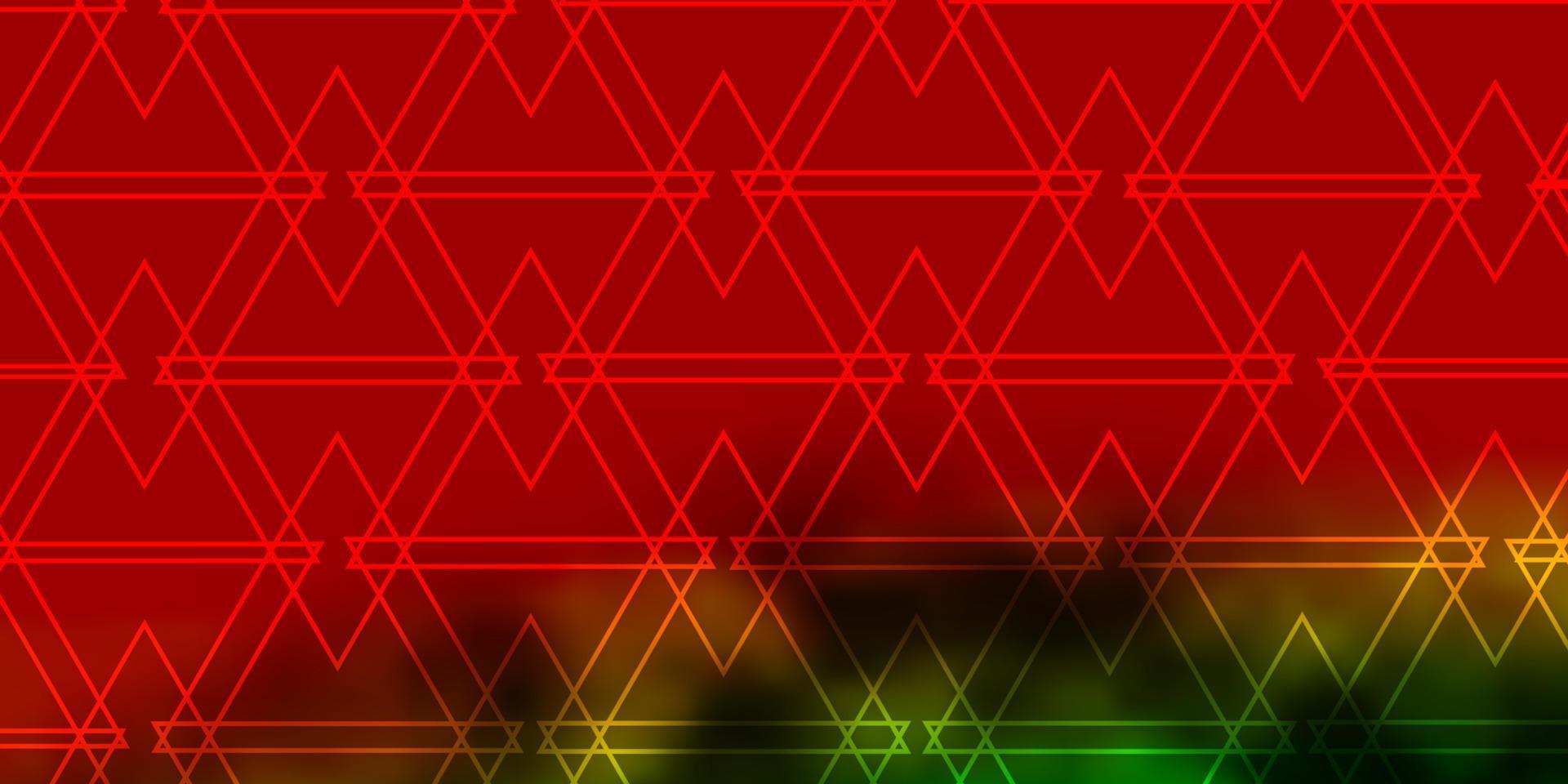 donkere veelkleurige vector sjabloon met kristallen, driehoeken.