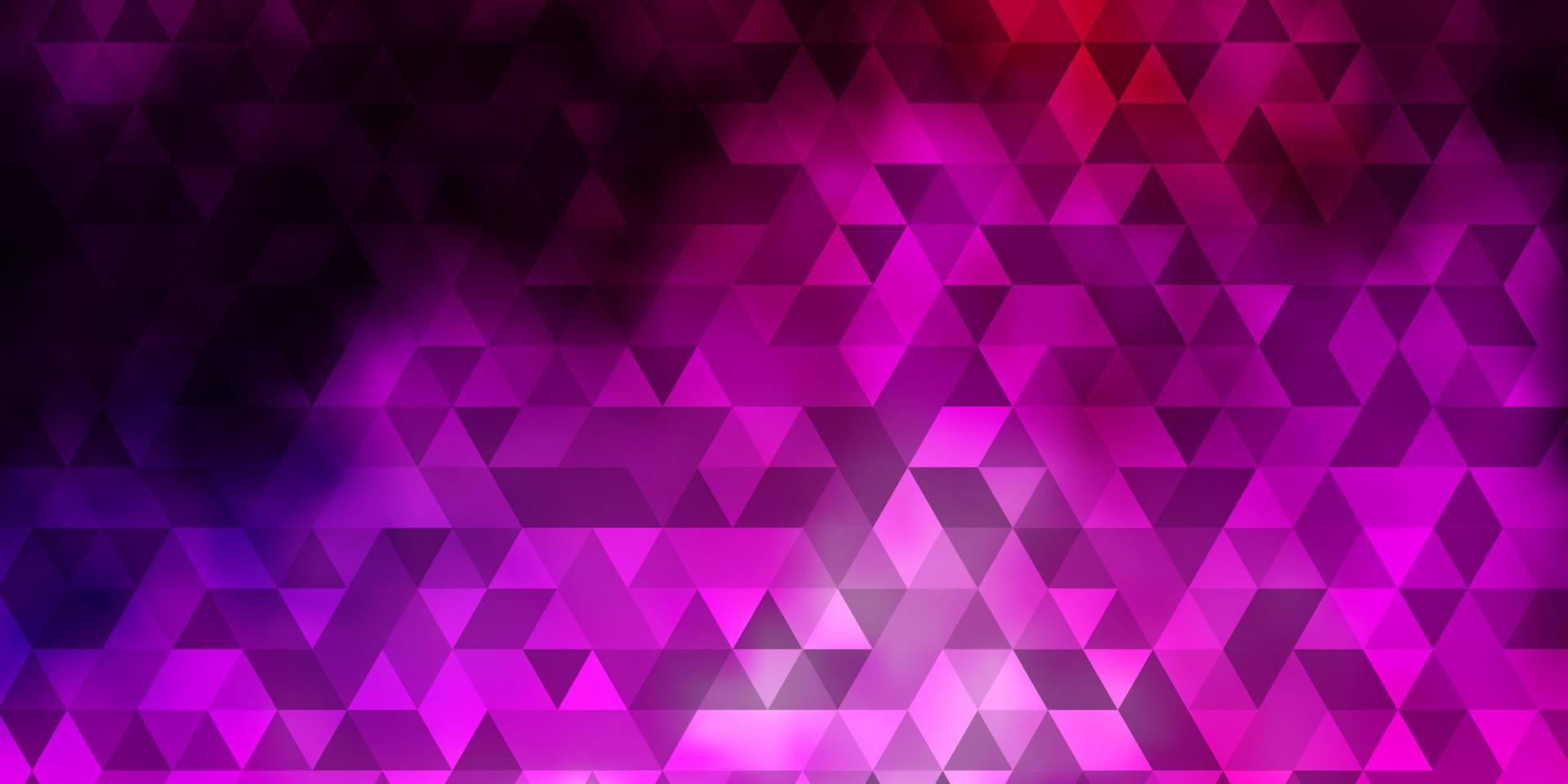 lichtpaarse, roze vector achtergrond met veelhoekige stijl.