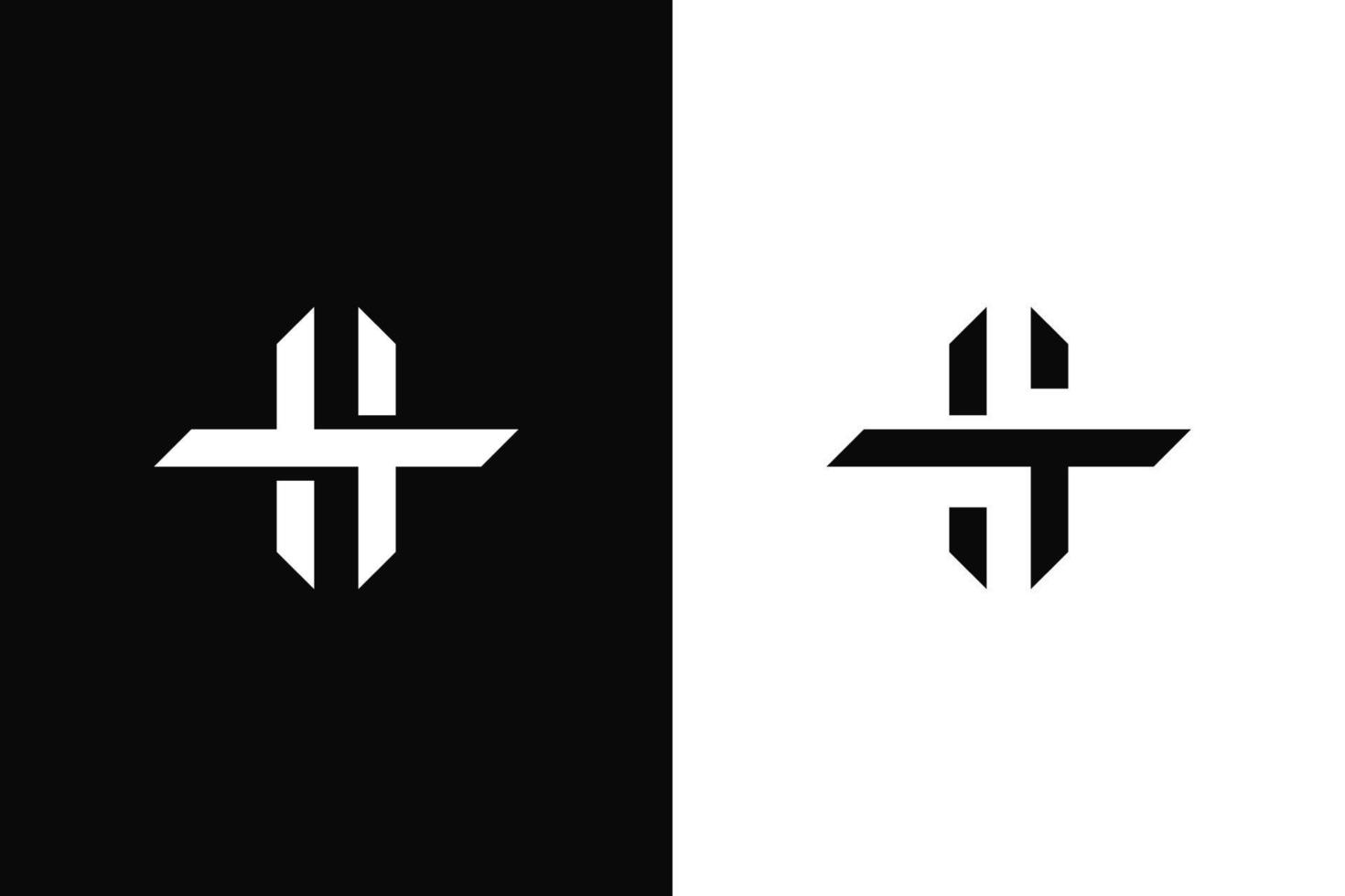 letter ht of st-logo. vectorontwerp. vector