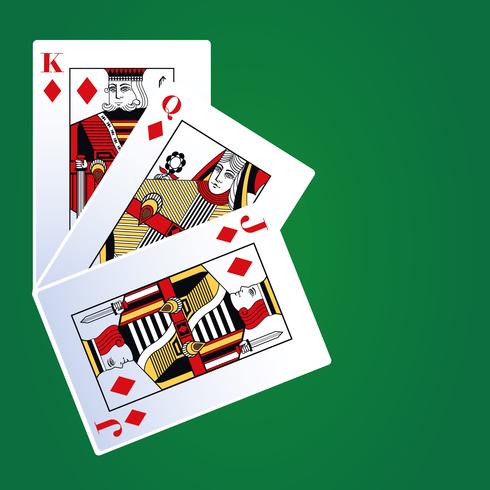 Poker vrijetijdskaarten vector