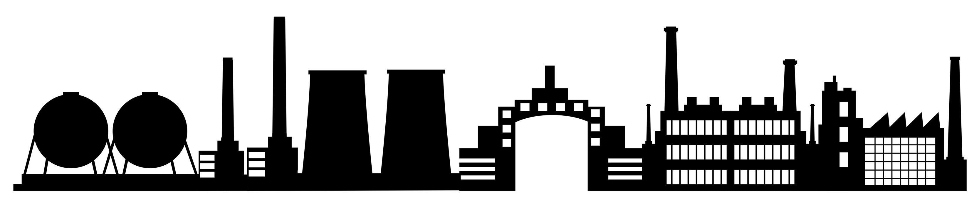 silhouet van stad stadsgezicht skyline landschap background vector