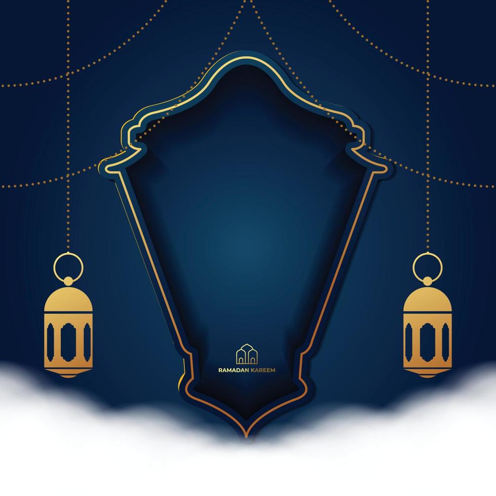 ramadan kareem wenskaart achtergrond vectorillustratie vector
