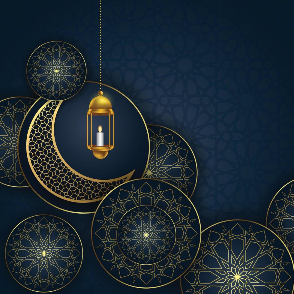 ramadan kareem wenskaart achtergrond vectorillustratie vector