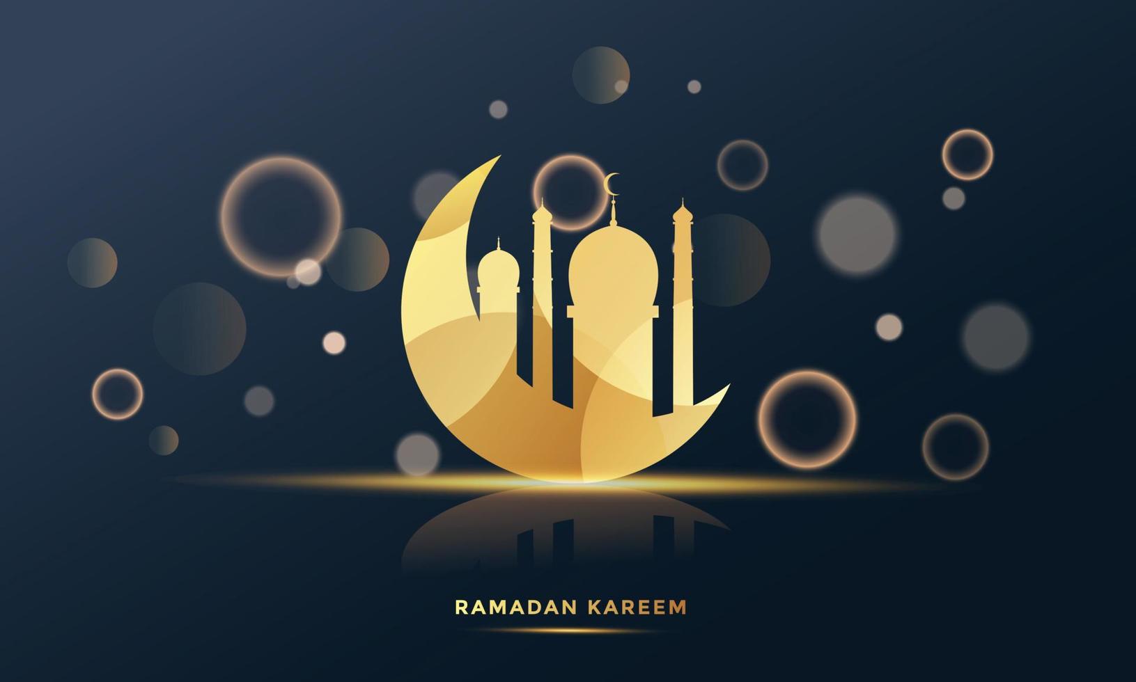 ramadan kareem wenskaart achtergrond vectorillustratie vector