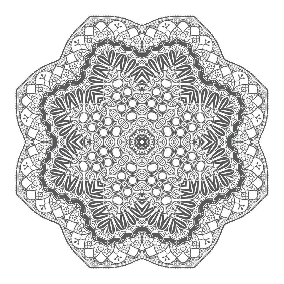 prachtige lijntekeningen mandala vector voor ontwerp