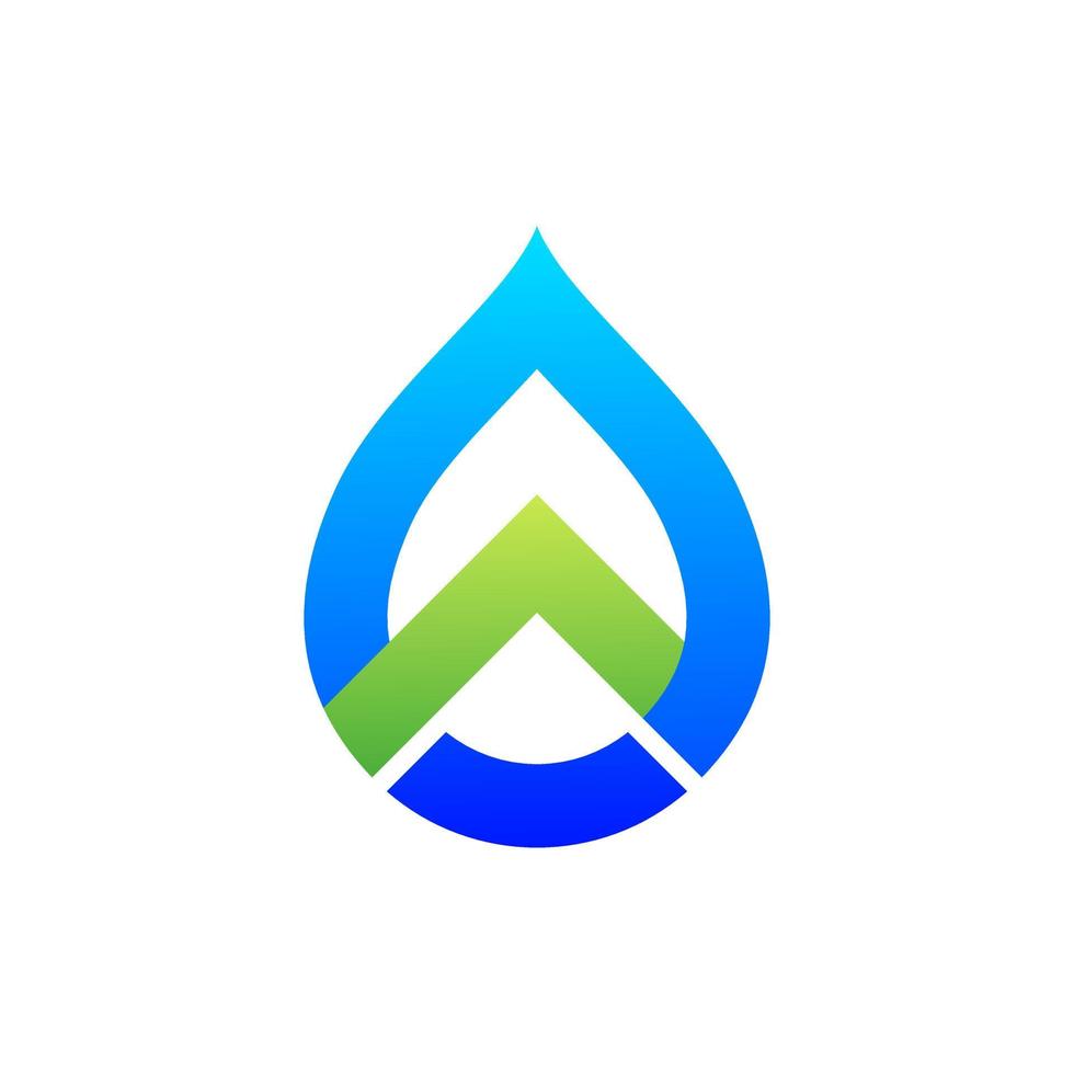 letter w water logo ontwerp vector