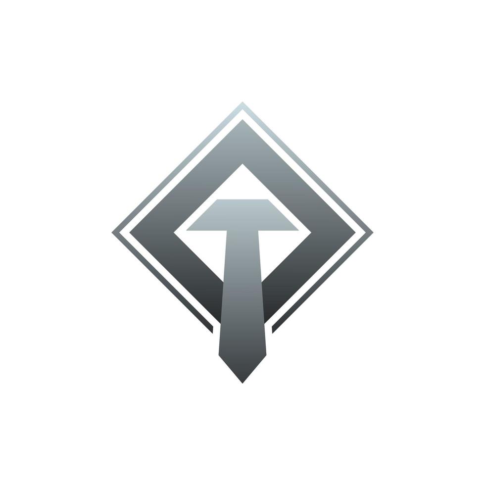 letter t monogram logo ontwerp vector