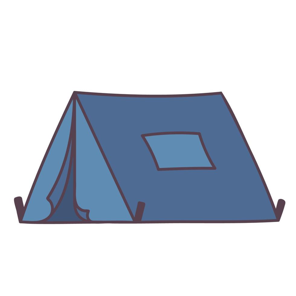 tent. hand getrokken doodle pictogram. vector