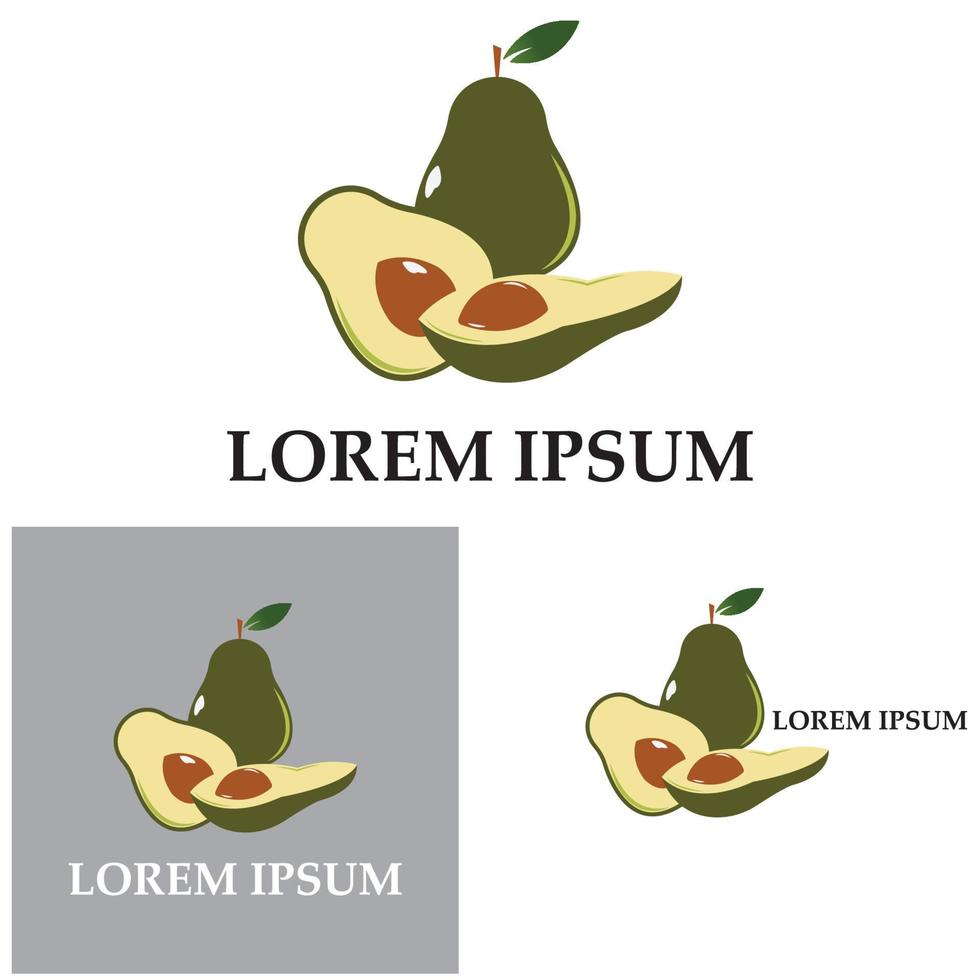 avocado vector pictogram sjabloon achtergrond afbeelding