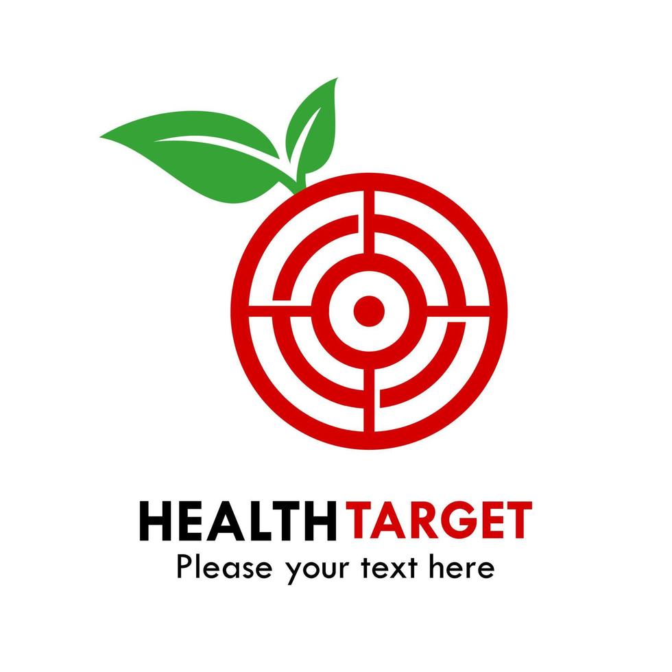 gezondheid doel logo sjabloon illustratie. geschikt voor marketing, merk, medisch, web, ziekenhuis, bescherming, diagnostisch, gezond, markt, games, enz. vector