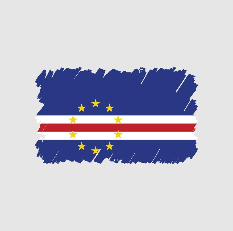Kaapverdische vlagborstel vector