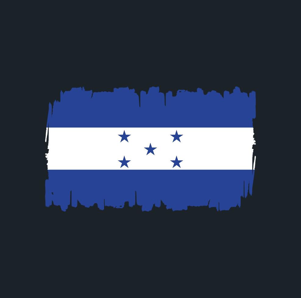 Honduras vlag penseelstreken. nationale vlag vector