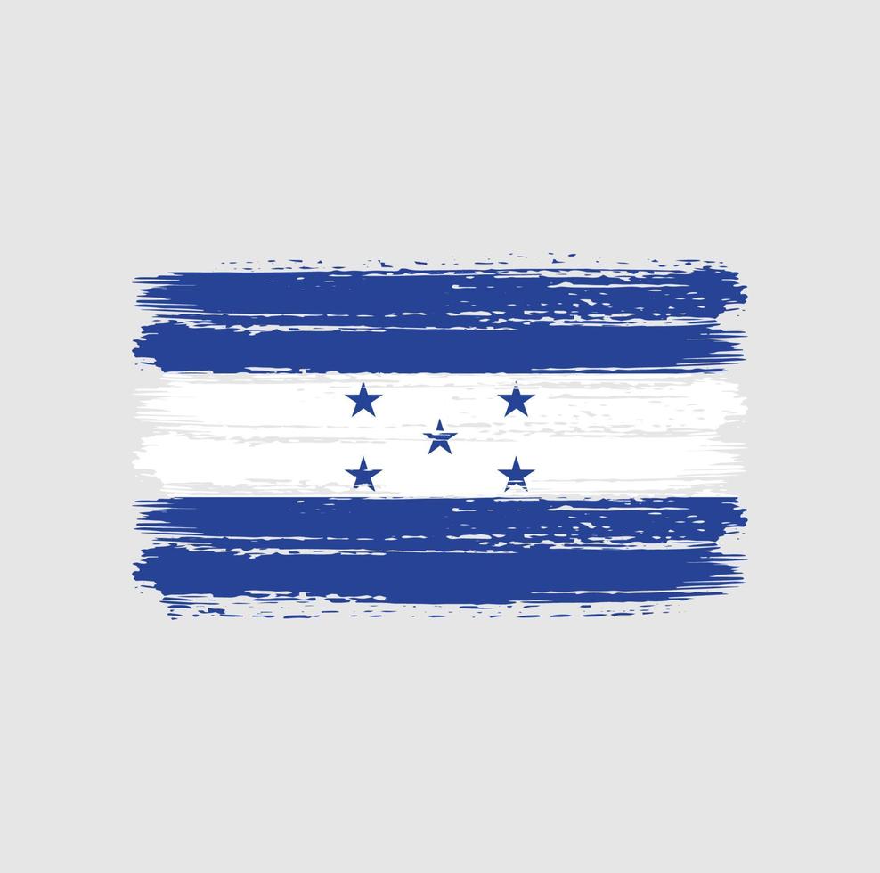 Honduras vlag penseelstreken. nationale vlag vector