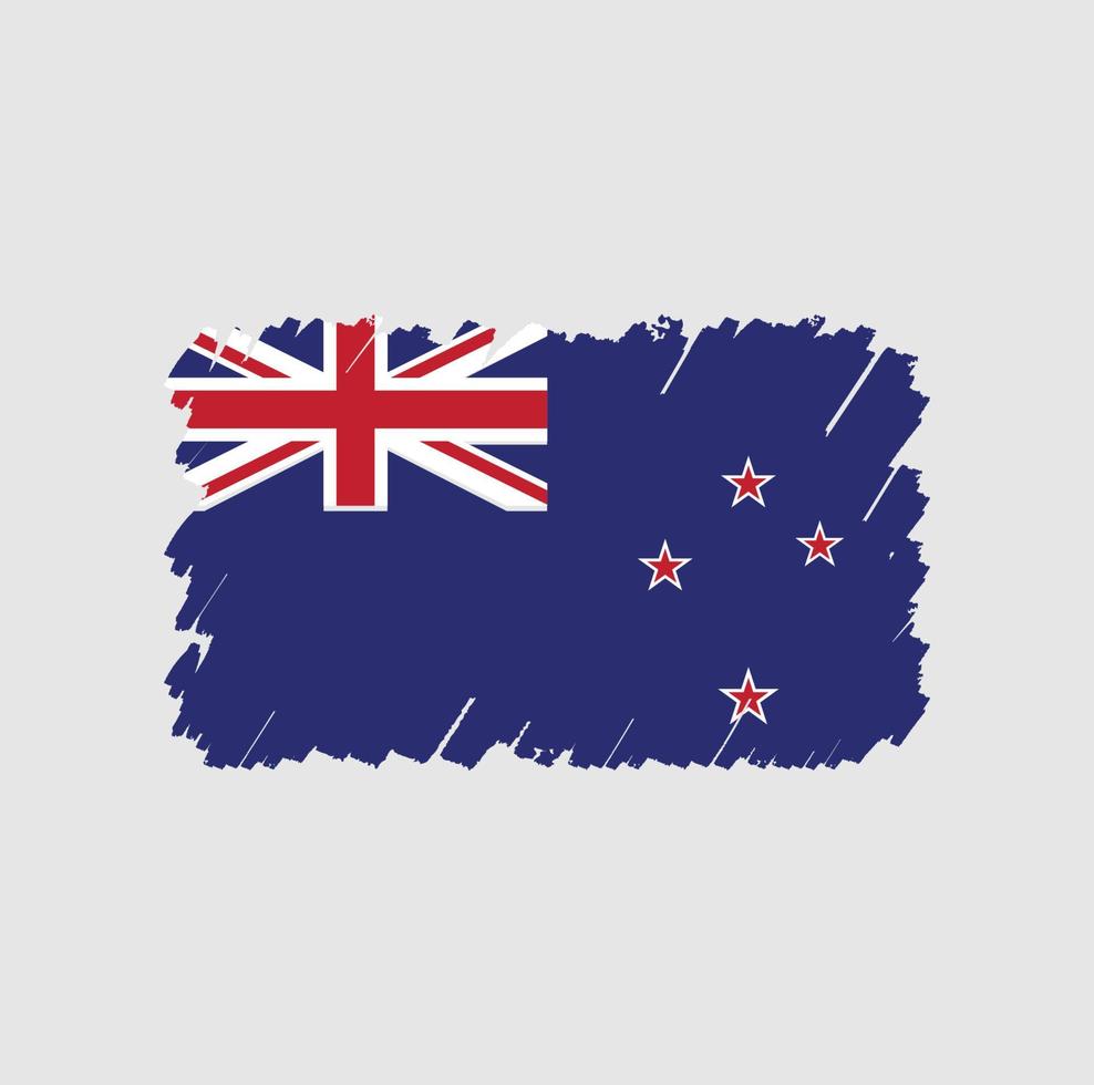 Nieuw-Zeelandse vlagborstel vector