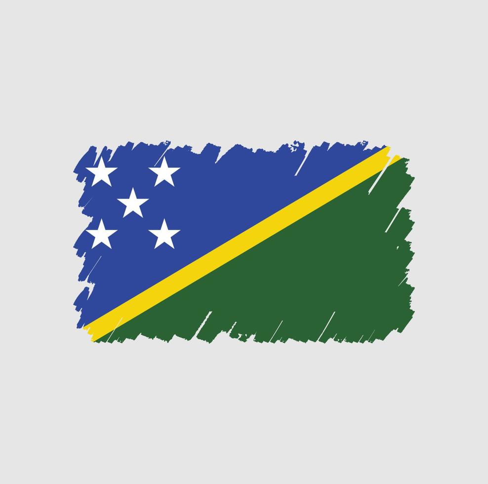 vlagborstel van de Salomonseilanden vector