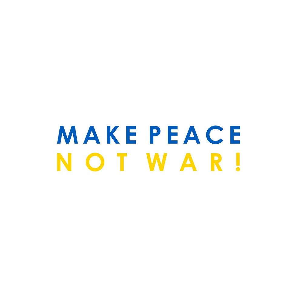vrede geen oorlog in oekraïne. stop de oorlog, bid voor oekraïne - russisch en oekraïens conflict. vector