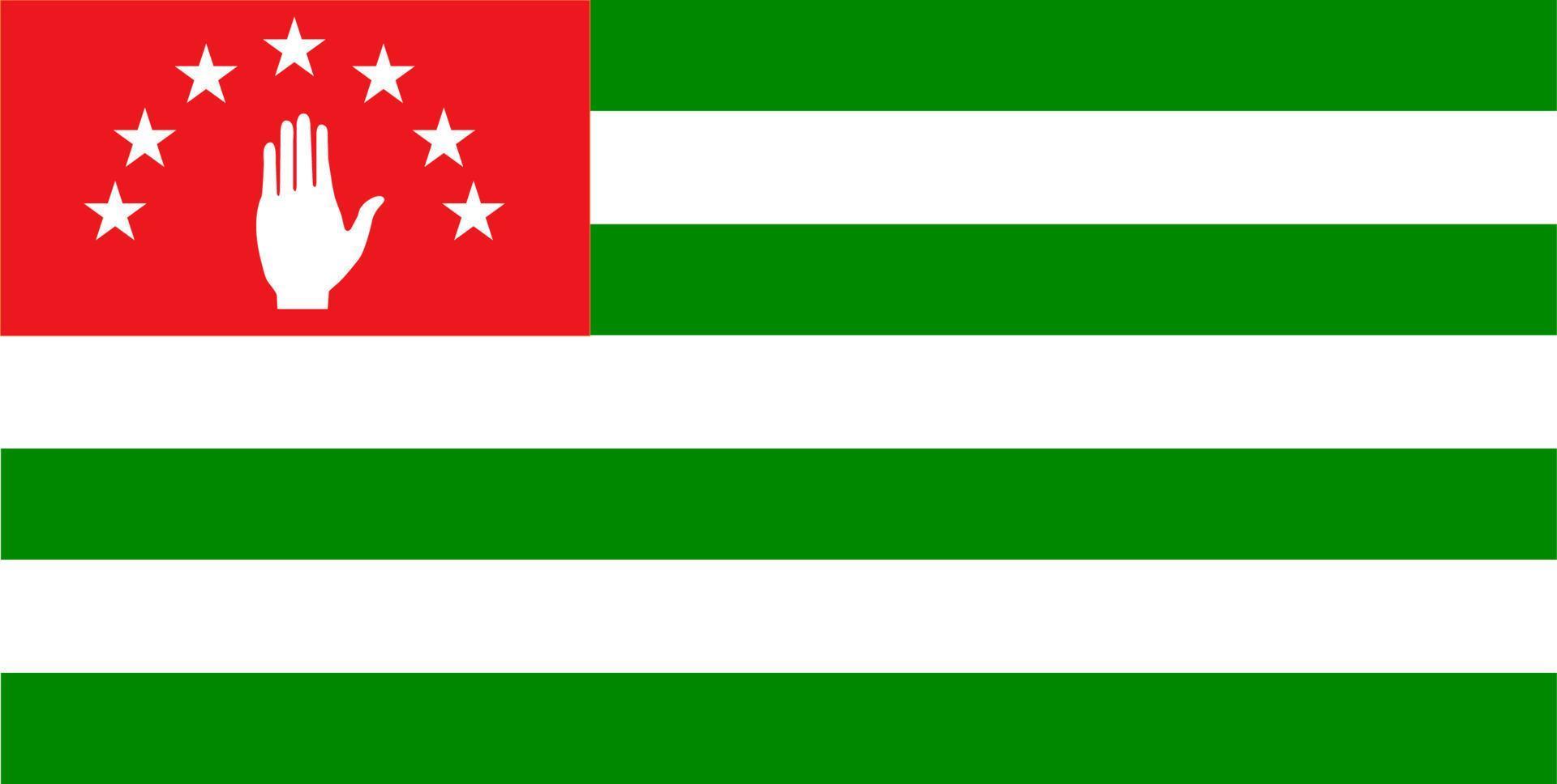 vlag van abchazië vector