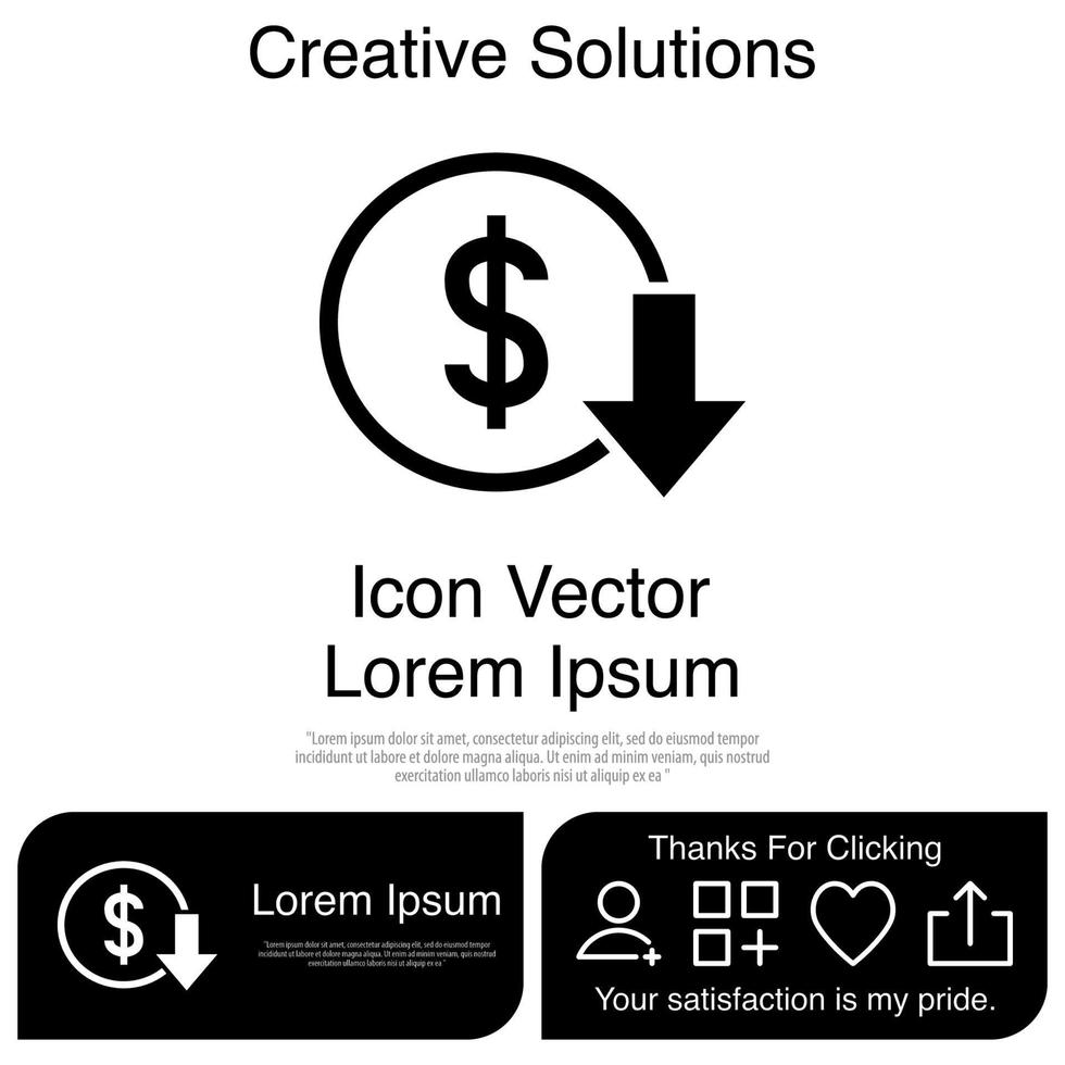 neer investering pictogram vector eps 10