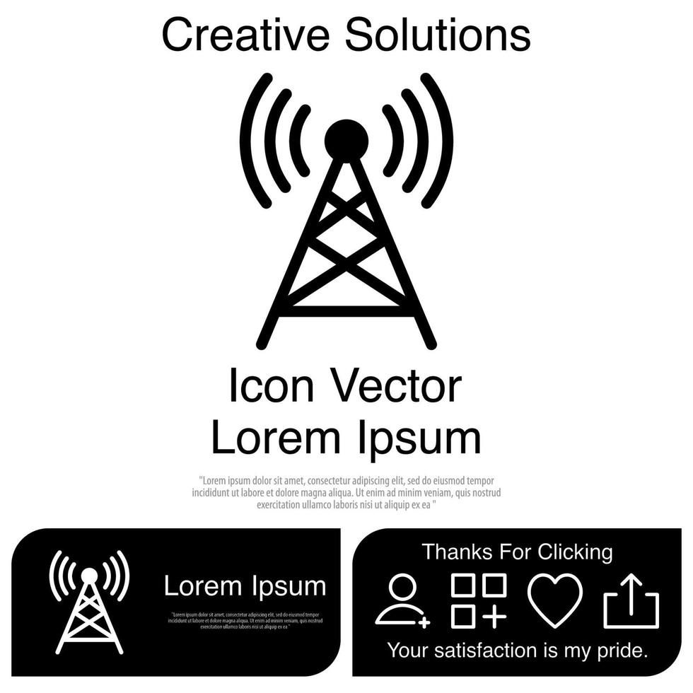 antenne pictogram vector eps 10