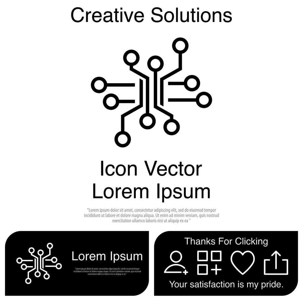 circuit pictogram vector eps 10