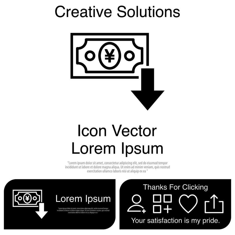 neer investering pictogram vector eps 10