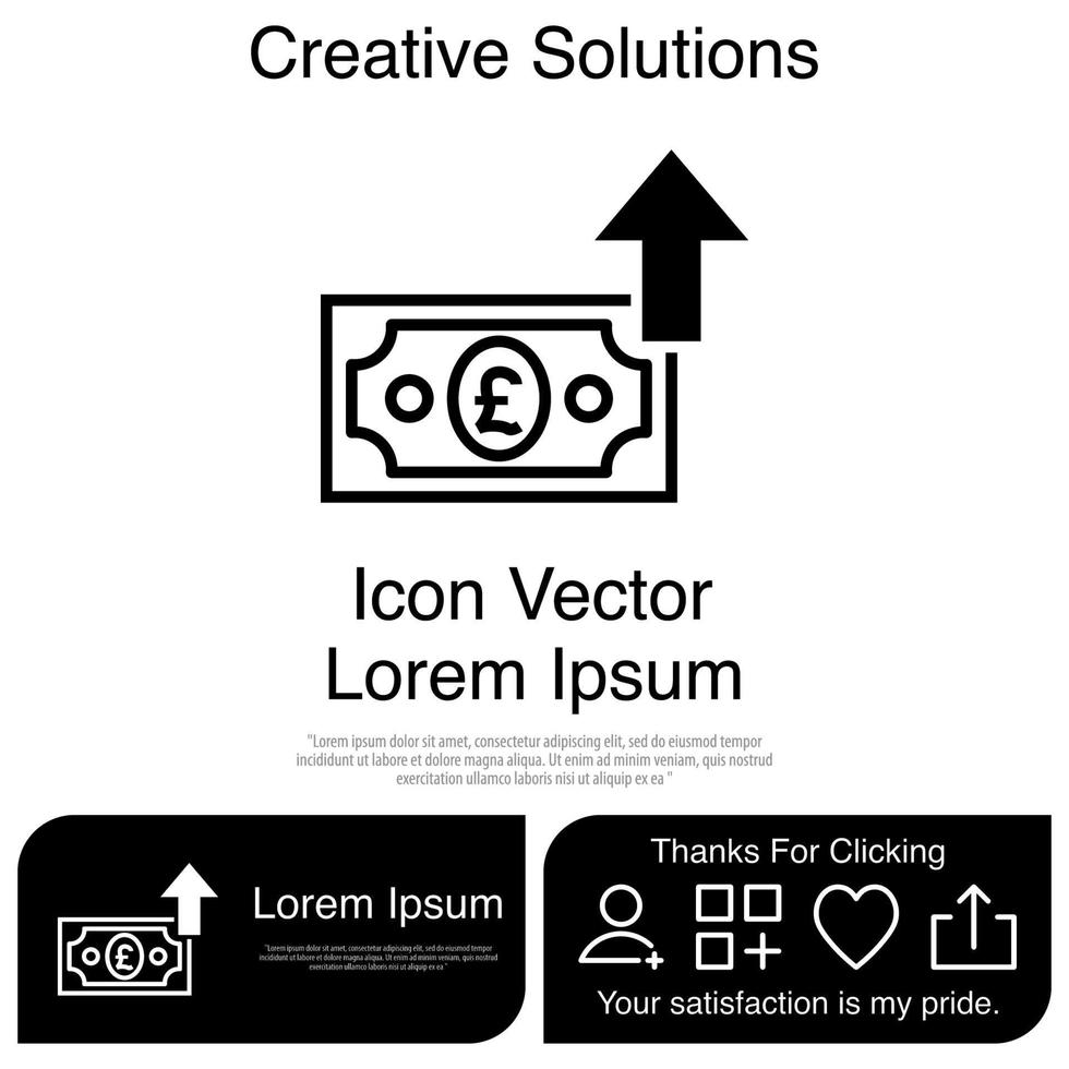 omhoog investeringspictogram vector eps 10