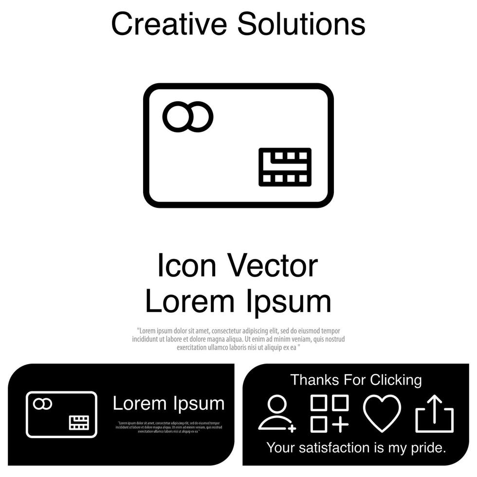 creditcard pictogram vector eps 10