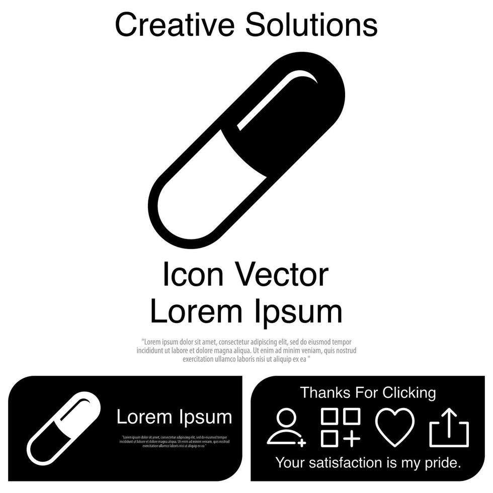 capsule pictogram vector eps 10