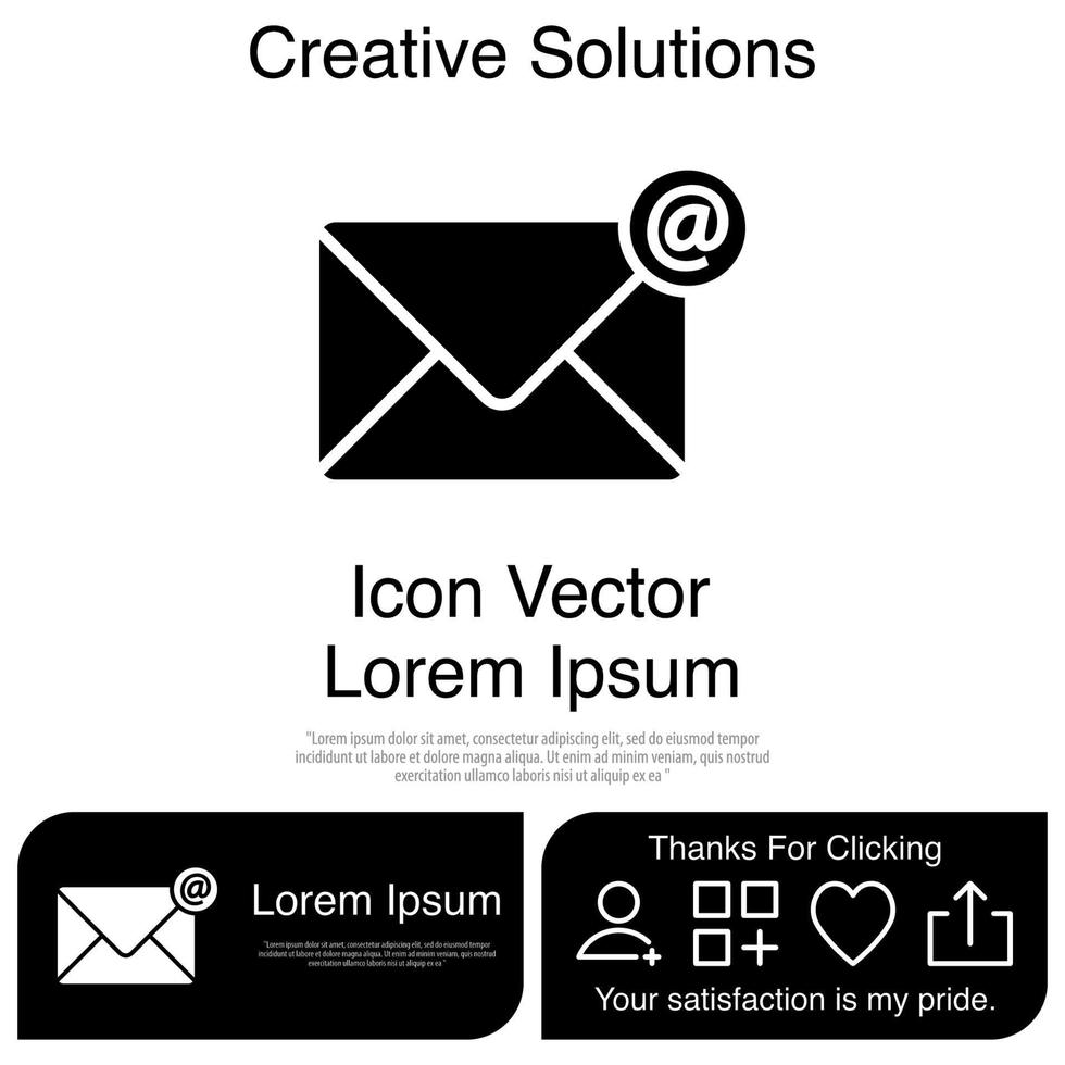 envelop pictogram vector eps 10