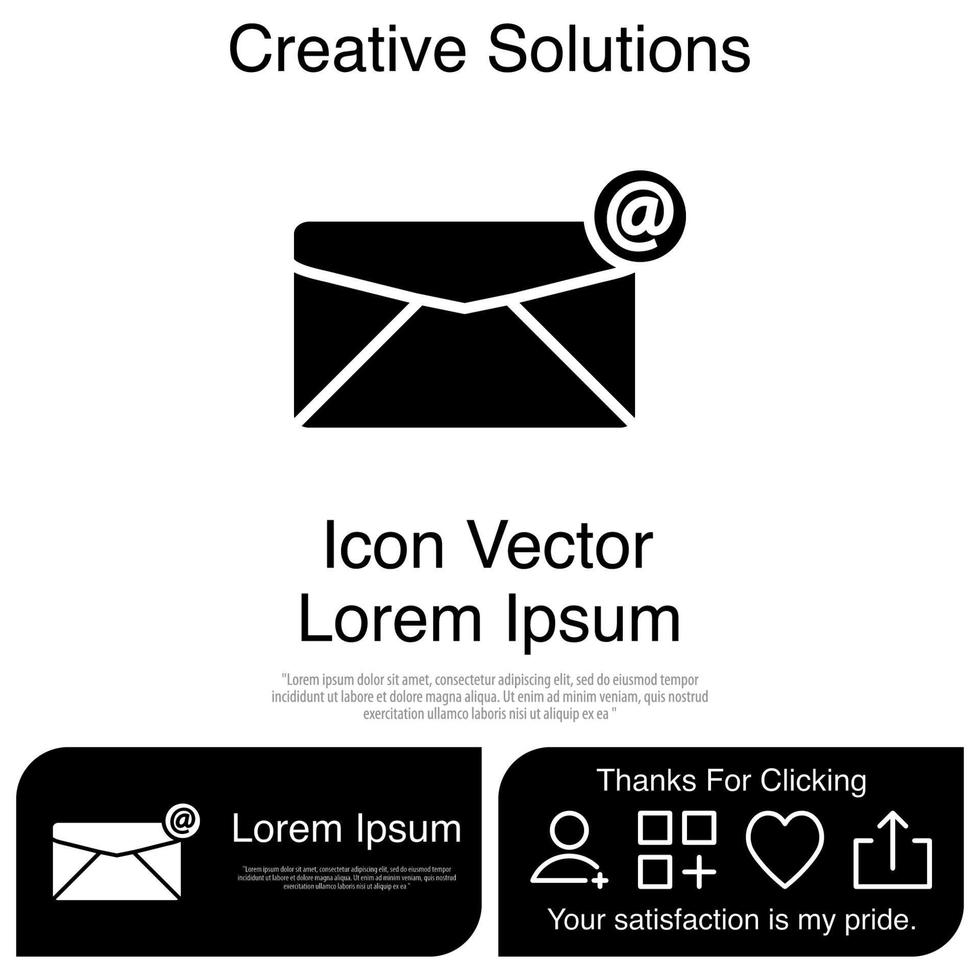 envelop pictogram vector eps 10