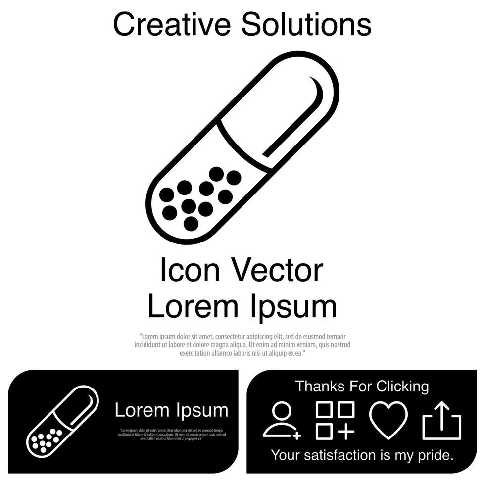 capsule pictogram vector eps 10