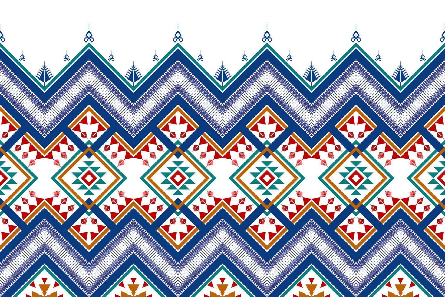 geometrisch etnisch naadloos patroonontwerp. Azteekse stof tapijt mandala ornament chevron textiel decoratie behang. tribal boho turkije afro-amerikaanse traditionele borduurachtergrond vector