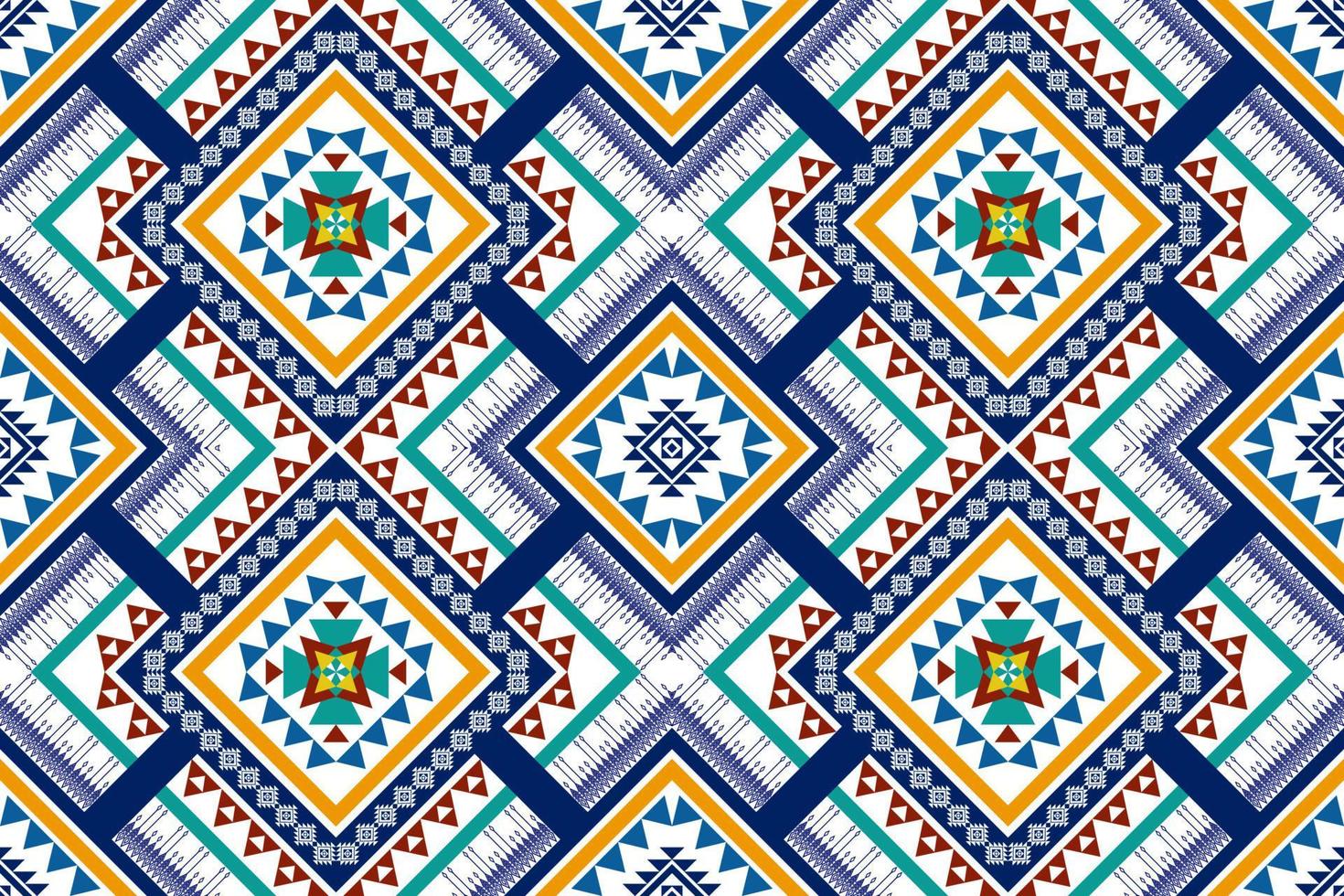 geometrisch etnisch patroonontwerp. Azteekse stof tapijt mandala ornament chevron textiel decoratie behang. tribal turkije afrikaanse indische traditionele borduurachtergrond vector
