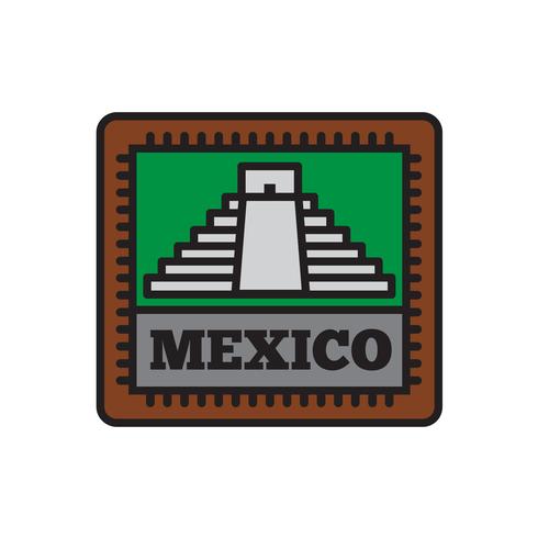 Country Badge Collecties, Mexico Symbool van Groot Land vector