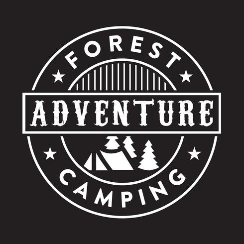 Adventure-logo en badge, goed voor afdrukken vector