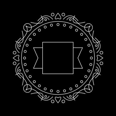 Klassiek frame logo sjabloon. het beste voor decoratie vector
