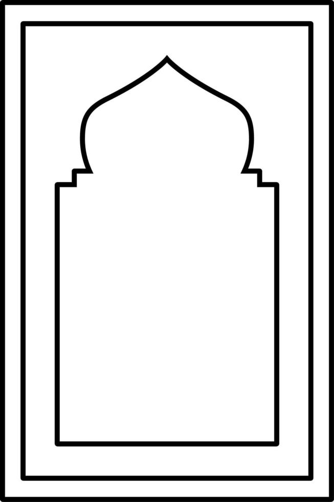 moskee deur ornament vector