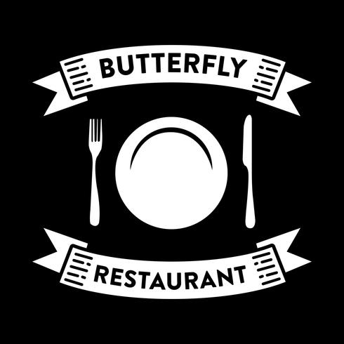 Restaurantbadge en logo, goed voor afdrukken vector