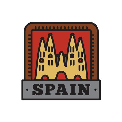 Country Badge Collecties, Spanje Symbool van Groot Land vector