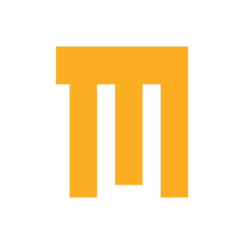 alfabet letter m logo ontwerp vector