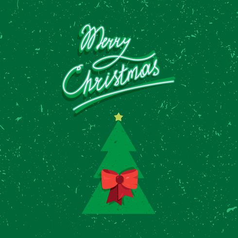 Handgeschreven letters van Merry Christmas vintage tekst vector
