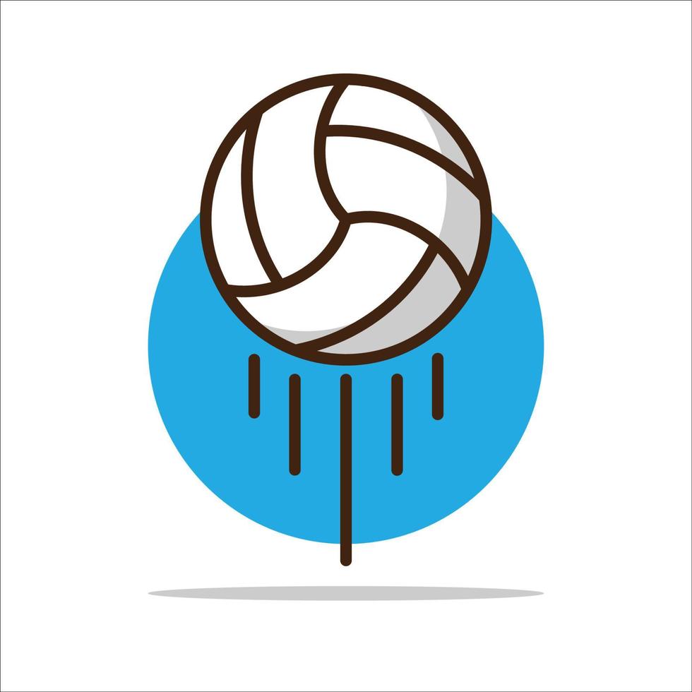 volleybal pictogram illustraties vector