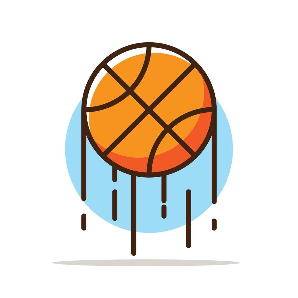 basketbal cartoon illustraties vector